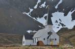 Visitando a igreja norueguesa em Grytviken, na Geórgia do Sul